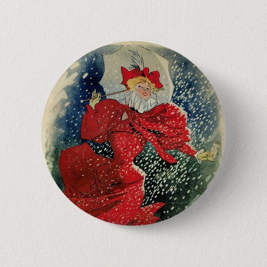 ヴィンテージアールヌーボーパスティーリズゲラウデルセキドロップ 缶バッジ (正面)