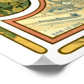 ヴィンテージアールヌーボービアアドバイアルフォンスミュシャ ポスター (角)