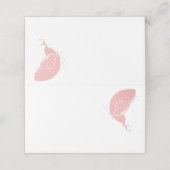 ヴィンテージアールヌーボーピンクバタフ結婚ィーズ プレイスカード (外部開封)