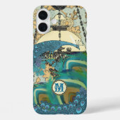 ヴィンテージアールヌーボーピーコックシャンデリアの羽根 Case-Mate iPhoneケース (裏面)