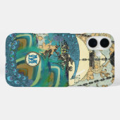 ヴィンテージアールヌーボーピーコックシャンデリアの羽根 Case-Mate iPhoneケース (裏面 (横))