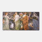 ヴィンテージアールヌーボーフォーシーズンズバイウォルタークレーン デスクマット (正面)