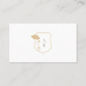 ヴィンテージアールヌーボーフラット座席表 プレイスカード (裏面)