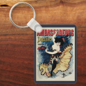 ヴィンテージアールヌーボーフラメンコスペインのダンサー キーホルダー (正面)