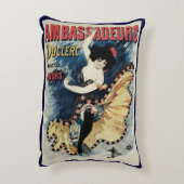 ヴィンテージアールヌーボーフラメンコダンサー、アンバサダー アクセントクッション (裏面(縦))