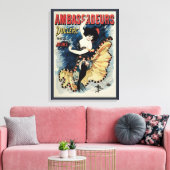 ヴィンテージアールヌーボーフラメンコダンサー、アンバサダー キャンバスプリント (インサイチュ (リビング))