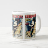 ヴィンテージアールヌーボーフラメンコダンサー、アンバサダー ジャンボコーヒーマグカップ (正面右)