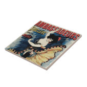 ヴィンテージアールヌーボーフラメンコダンサー、アンバサダー タイル (側面)