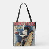 ヴィンテージアールヌーボーフラメンコダンサー、アンバサダー トートバッグ (裏面)