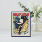 ヴィンテージアールヌーボーフラメンコダンサー、アンバサダー ポストカード (スタンド正面)