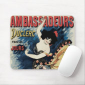 ヴィンテージアールヌーボーフラメンコダンサー、アンバサダー マウスパッド (マウス)