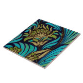 ヴィンテージアールヌーボーフラワーパターンレプリカタイル タイル (側面)