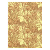 ヴィンテージアールヌーボーフローラアイリスパターン テーブルクロス (正面)