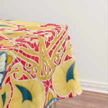 ヴィンテージアールヌーボーフローラタイル模様