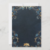 ヴィンテージアールヌーボーフローラフレームアルフォンスミュシャ 招待状 (裏面)