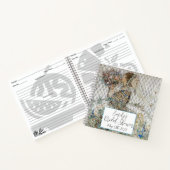 ヴィンテージアールヌーボーフローラブライダルシャワーレシピ ノートブック (内部)