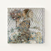 ヴィンテージアールヌーボーフローラブライダルシャワーレシピ ノートブック (裏面)