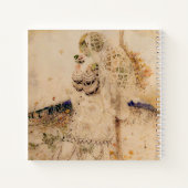 ヴィンテージアールヌーボーフローラブライダルシャワーレシピ ノートブック (裏面)