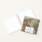 ヴィンテージアールヌーボーフローラブライダルシャワーレシピ ノートブック (内部)