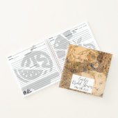 ヴィンテージアールヌーボーフローラブライダルシャワーレシピ ノートブック (内部)