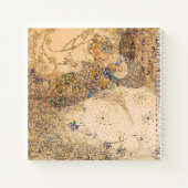 ヴィンテージアールヌーボーフローラブライダルシャワーレシピ ノートブック (裏面)