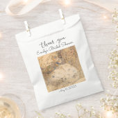 ヴィンテージアールヌーボーフローラブライダルシャワー フェイバーバッグ (クリップ留めされた状態)