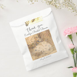 ヴィンテージアールヌーボーフローラブライダルシャワー フェイバーバッグ