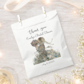 ヴィンテージアールヌーボーフローラブライダルシャワー フェイバーバッグ (クリップ留めされた状態)