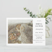 ヴィンテージアールヌーボーフローラブライダルシャワー 招待状 (スタンド正面)