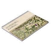 ヴィンテージアールヌーボーフローラ植物誌 ノートブック (左側)