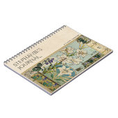 ヴィンテージアールヌーボーフローラ植物誌 ノートブック (左側)