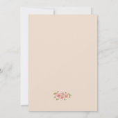 ヴィンテージアールヌーボーフローラ結婚式招待状 招待状 (裏面)