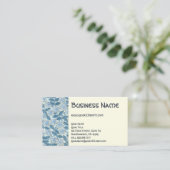 ヴィンテージアールヌーボーフローラ花 名刺 (スタンド正面)