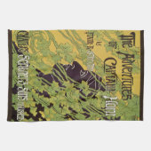 ヴィンテージアールヌーボーブック、キャプテンホルン・アドベンチャーズ キッチンタオル (横)