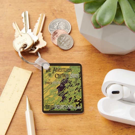 ヴィンテージアールヌーボーブック、キャプテンホルン・アドベンチャーズ キーホルダー (デスク)