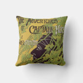 ヴィンテージアールヌーボーブック、キャプテンホルン・アドベンチャーズ クッション (裏面)