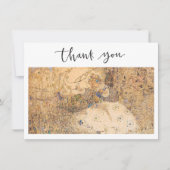 ヴィンテージアールヌーボーブライダルシャワーサンキューカード シーズンカード (正面)