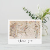 ヴィンテージアールヌーボーブライダルシャワーサンキューカード シーズンカード (スタンド正面)