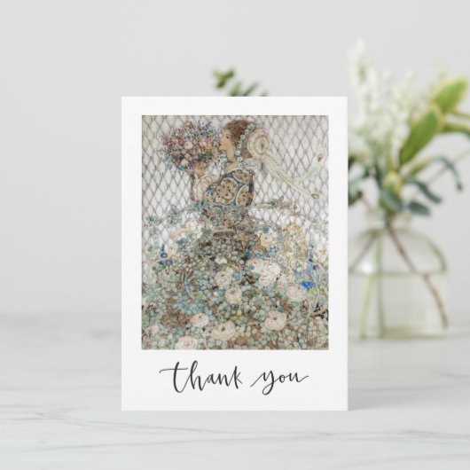 ヴィンテージアールヌーボーブライダルシャワーサンキュー シーズンカード (スタンド正面)