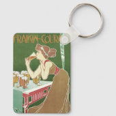 ヴィンテージアールヌーボーブラッスリーフレイキンコートビール キーホルダー (裏面)