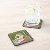 ヴィンテージアールヌーボーブラッスリーフレイキンコートビール コースター (右側)