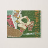 ヴィンテージアールヌーボーブラッスリーフレイキンコートビール ジグソーパズル (横)