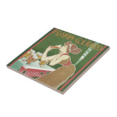 ヴィンテージアールヌーボーブラッスリーフレイキンコートビール タイル (側面)