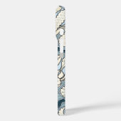 ヴィンテージアールヌーボーブルーガーデンアイリスフラワー Case-Mate iPhoneケース (裏面 / 左)