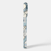 ヴィンテージアールヌーボーブルーガーデンアイリスフラワー Case-Mate iPhoneケース (裏面 / 右)