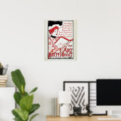 ヴィンテージアールヌーボーベルギー美術本発表 ポスター (ホームオフィス)