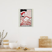 ヴィンテージアールヌーボーベルギー美術本発表 ポスター (キッチン)