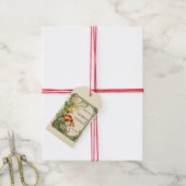 ヴィンテージアールヌーボーボタニカルミュシャサンキュー ギフトタグ (より糸付き)