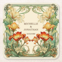 ヴィンテージアールヌーボーボタニカルミュシャサンキュー