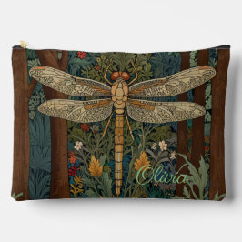 ヴィンテージアールヌーボーボホトンボ単行文字 アクセサリーポーチ